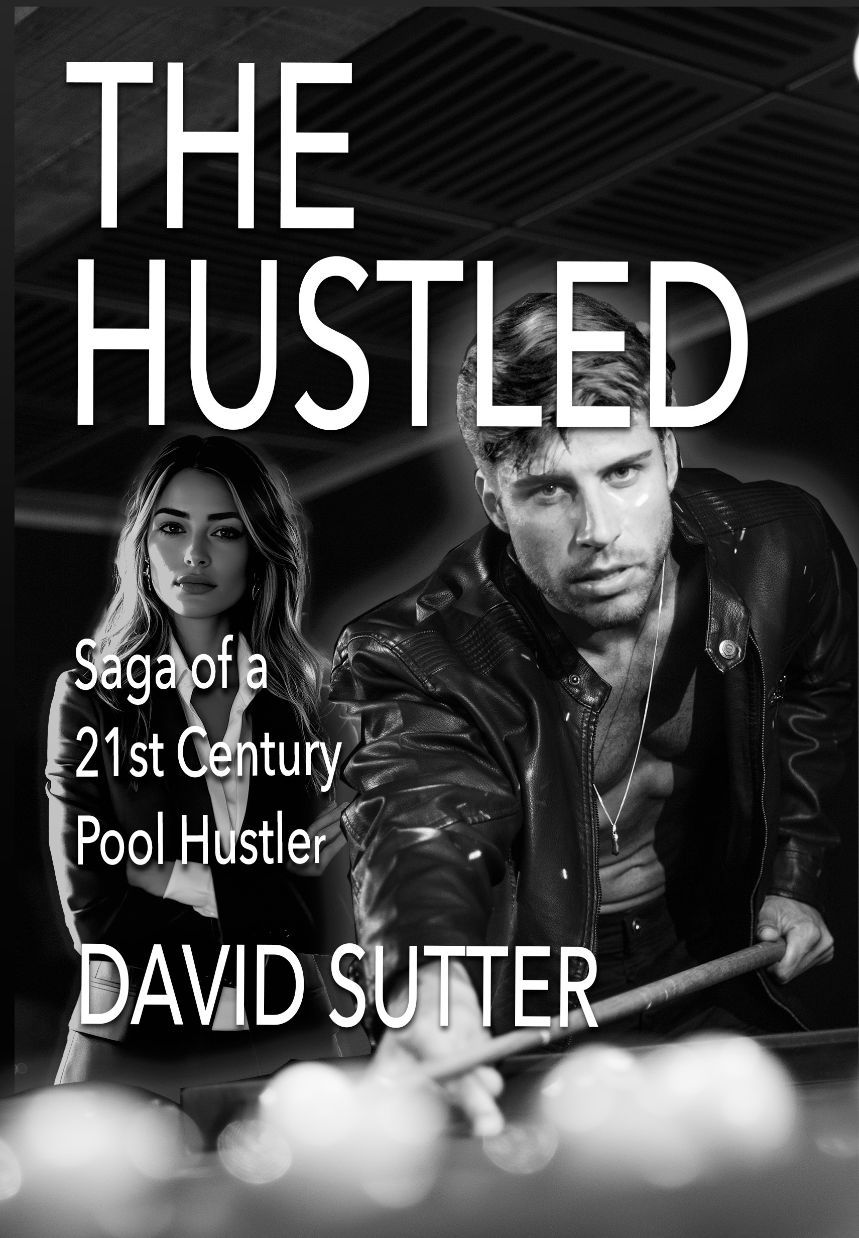 The Hustled — book cover featuring dramatic dark gold cinematic design
